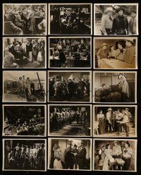 1h240 LOT OF 58 TRIMMED 8X10 STILLS '40s great scenes from a variety of different movies!