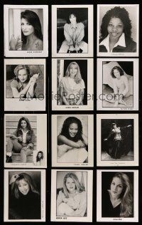 1h247 LOT OF 38 PUBLICITY 8X10 STILLS WITH RESUMES ON THE BACK '90s sexy actress portraits!