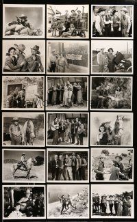 1h306 LOT OF 46 ROY ROGERS REPRO 8X10 STILLS '80s King of the Cowboys is shown in every scene!