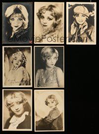 1h217 LOT OF 7 ALICE WHITE DELUXE 5X7 FAN PHOTOS WITH FACSIMILE SIGNATURES '20s great images!