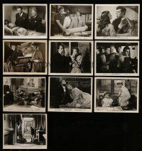 1h275 LOT OF 10 8X10 STILLS '40s-50s great scenes from a variety of different movies!