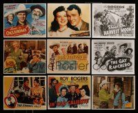 1h322 LOT OF 9 ROY ROGERS COWBOY WESTERN COLOR REPRO 8X10 STILLS '80s great lobby card images!
