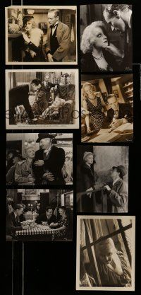 1h283 LOT OF 8 OF HUMAN BONDAGE RE-RELEASE 8X10 STILLS R40s Bette Davis & Leslie Howard classic!