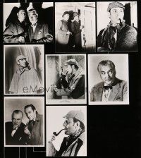 1h323 LOT OF 8 SHERLOCK HOLMES REPRO 8X10 STILLS '80s images of Basil Rathbone & Nigel Bruce!