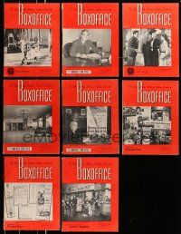 1h098 LOT OF 8 1951 BOX OFFICE EXHIBITOR MAGAZINES '51 filled with cool movie images & info!