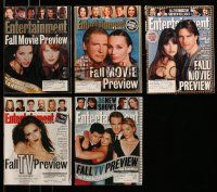 1h137 LOT OF 5 ENTERTAINMENT WEEKLY FALL PREVIEW MAGAZINES '98-01 great movie images & articles!