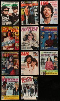 1h128 LOT OF 11 MAGAZINES '73-82 Crawdaddy, Us, Movie World, Preview, Rona Barrett's Hollywood!