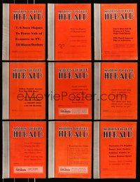 1h100 LOT OF 9 1952 MOTION PICTURE HERALD EXHIBITOR MAGAZINES '52 filled w/movie images & info!