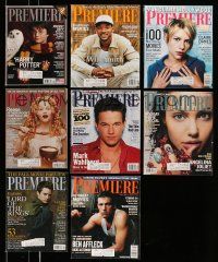 1h132 LOT OF 8 PREMIERE MAGAZINES '00s filled with great celebrity images & information!