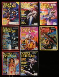 1h131 LOT OF 8 SCIENCE FICTION AGE MAGAZINES '93-96 filled with sci-fi images & articles!