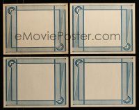 1h178 LOT OF 4 1930S PRINTED 11X14 STILL BACKGROUNDS '30s you can display your 8x10 stills!