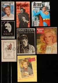 1h160 LOT OF 8 NON-US PROGRAMS AND MAGAZINES '40s-80s great images of movie celebrities!
