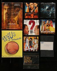 1h205 LOT OF 8 CD-ROM AND 1 BETA TAPE PRESSKITS '90s-00s Seven, Lord of the Rings & more!