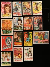 1h193 LOT OF 15 SPANISH HERALDS '50s-60s great different artwork from a variety of movies!