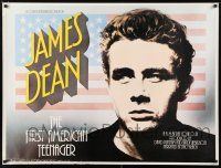 1j109 JAMES DEAN: THE FIRST AMERICAN TEENAGER British quad '76 at 18 he became a man, at 24 a legend