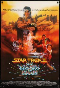 1j095 STAR TREK II English 1sh '82 by Walter Koenig, The Wrath of Khan, Bob Peak art!