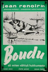1j174 BOUDU SAVED FROM DROWNING Finnish '71 Jean Renoir's Boudu sauve des eaux, Michel Simon