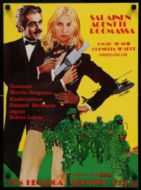 1j220 SHE Finnish '81 art of sexy female secret agent Cornelia Sharpe and Omar Sharif!
