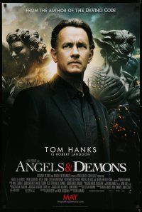 1k049 ANGELS & DEMONS int'l advance DS 1sh '09 Tom Hanks, Ewan McGregor, from Dan Brown's book!