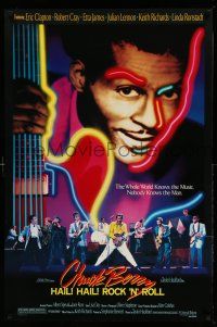 1k135 CHUCK BERRY HAIL! HAIL! ROCK 'N' ROLL 1sh '87 Keith Richards, Taylor Hackford, concert image!