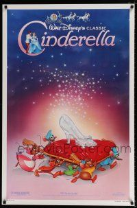 1k138 CINDERELLA 1sh R87 Walt Disney classic romantic musical fantasy cartoon!