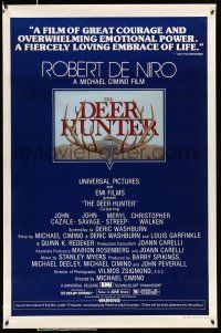 1k175 DEER HUNTER 1sh '78 directed by Michael Cimino, Robert De Niro, Mantel artwork!