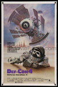 1k176 DEF-CON 4 1sh '84 really cool Obrero post-apocalyptic sci-fi artwork!