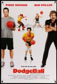 1k188 DODGEBALL style C int'l DS 1sh '04 Vince Vaughn, Ben Stiller, Rip Torn, a true underdog story