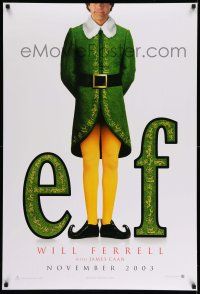 1k208 ELF teaser DS 1sh '03 Jon Favreau directed, James Caan & Will Ferrell in Christmas comedy!