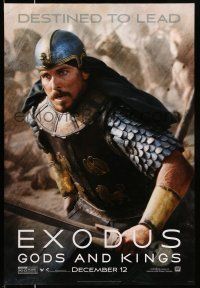 1k224 EXODUS: GODS & KINGS style E teaser DS 1sh '14 close-up of Christian Bale as Moses!