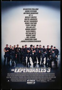 1k227 EXPENDABLES 3 advance DS 1sh '14 Sylvester Stallone, Mel Gibson, Jet Li & all-star cast!
