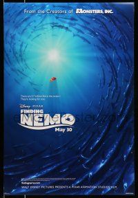 1k250 FINDING NEMO advance DS 1sh '03 best Disney & Pixar animation, 3.7 trillion fish!
