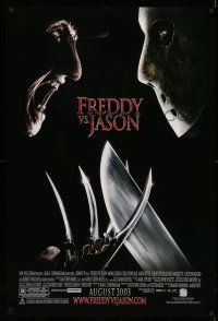 1k257 FREDDY VS JASON advance DS 1sh '03 cool image of horror icons, the ultimate battle!