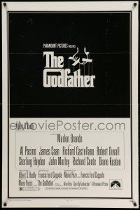 1k276 GODFATHER 1sh '72 Francis Ford Coppola crime classic, it's now a movie!