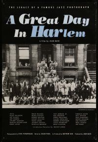 1k291 GREAT DAY IN HARLEM 1sh '94 great portrait of jazz musicians & family in New York!