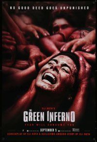 1k296 GREEN INFERNO teaser DS 1sh '13 Eli Roth jungle horror, no good deed goes unpunished!