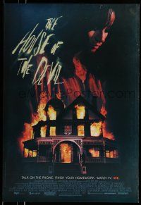 1k335 HOUSE OF THE DEVIL 1sh '09 Jocelin Donahue, cool horror artwork!