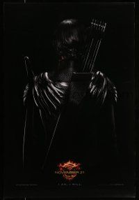 1k344 HUNGER GAMES: MOCKINGJAY - PART 1 teaser DS 1sh '14 Katniss w/ her back turned w/bow & quiver