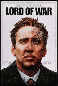 1k469 LORD OF WAR advance 1sh '05 wild bullet mosaic of arms dealer Nicolas Cage!