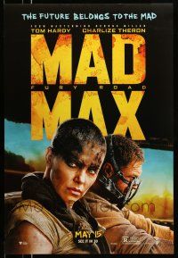 1k477 MAD MAX: FURY ROAD teaser DS 1sh '15 great cast image of Tom Hardy, Charlize Theron!