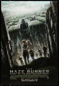 1k499 MAZE RUNNER style B advance DS 1sh '14 Dylan O'Brien, Poulter, Brodie-Sangster!