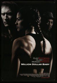 1k515 MILLION DOLLAR BABY int'l advance 1sh '04 Clint Eastwood, boxer Hilary Swank, Freeman!