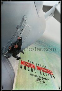 1k523 MISSION: IMPOSSIBLE ROGUE NATION teaser DS 1sh '15 Tom Cruise hanging off of airplane!