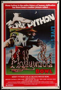 1k528 MONTY PYTHON LIVE AT THE HOLLYWOOD BOWL 1sh '82 great wacky meat grinder image!