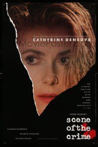 1k662 SCENE OF THE CRIME 1sh '86 Andre Techine, great close up of Catherine Deneuve!