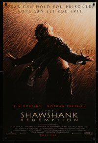 1k677 SHAWSHANK REDEMPTION advance 1sh '94 Tim Robbins, Morgan Freeman, written by Stephen King!