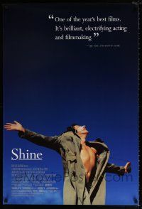 1k679 SHINE 1sh '96 Armin Mueller-Stahl, Geoffrey Rush, Noah Taylor, Lynn Redgrave!