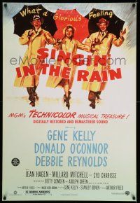 1k690 SINGIN' IN THE RAIN DS 1sh R00 Gene Kelly, Donald O'Connor, Debbie Reynolds, classic musical!