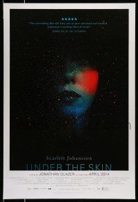 1k810 UNDER THE SKIN advance DS 1sh '13 Scarlett Johansson, sci-fi thriller, Neil Kellerhouse art!