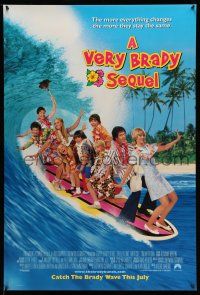 1k815 VERY BRADY SEQUEL advance 1sh '96 Shelley Long, Gary Cole, Matheson, top cast surfing!